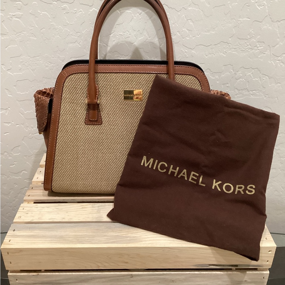 Michael Kors Collection With Python Details Purse - image 5